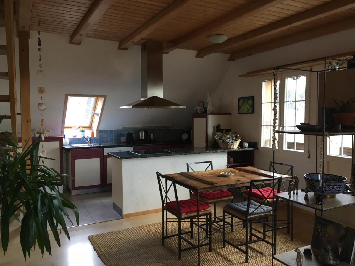 3,5 Zimmerferienwohnung Schwalbenaescht Rueeggisberg Esterno foto