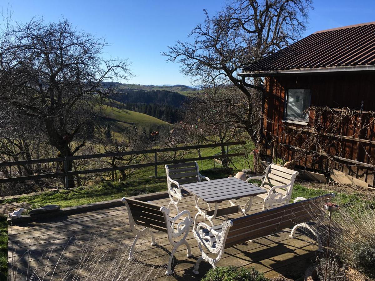 3,5 Zimmerferienwohnung Schwalbenaescht Rueeggisberg Esterno foto